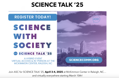 March 27: Building a Communicating Science Ecosystem at a Land Grant University: Sharing Lessons Flyer