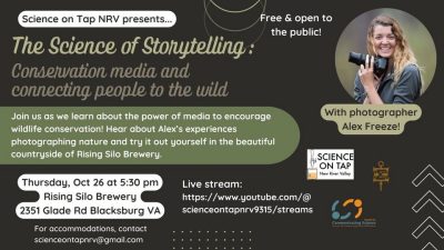 The Science of Storytelling event flyer 