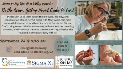 September 26, 2024 Science on Tap Flyer