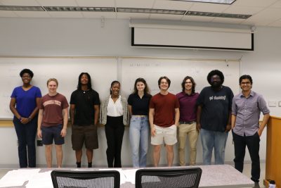 Visiting undergraduate students in the Students Transforming Energy and Environmental Research (STEER) program. Photo by Elliott Byrd for Virginia Tech.