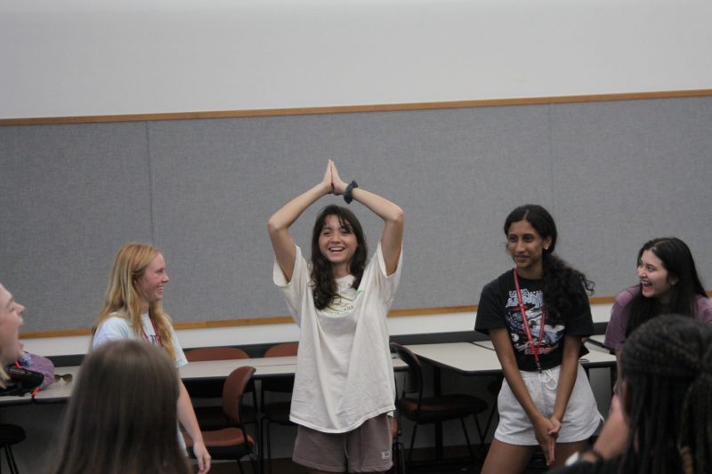 -Tech^2 2023 Summer Camp participants engage in fun activities while building confidence and skills in communication and connection. Photo by Quinn Richards for Virginia Tech. -Tech^2 2023 Summer Camp participants engage in fun activities while building confidence and skills in communication and connection. Photo by Quinn Richards for Virginia Tech.