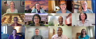 A collage of previous National Science Foundation COMPASS Center Researchers taken over Zoom.