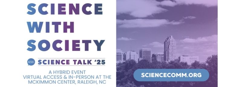 Image contains a banner detailing the theme and dates for the Science Talk 2025 Conference.