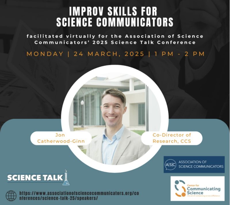 Image contains details about the workshop, sponsors for the event, and a photo of Jon, the facilitator.