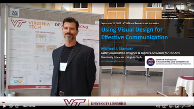 Michael J. Stamper, Data Visualization & Digital Consultant for the Arts. Photo from Virginia Tech. 