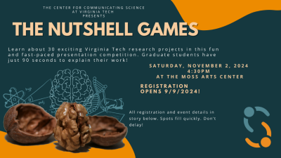 This image shows a flyer for the Nutshell Games with the date and other information that appears in the story below.